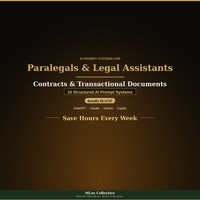 Paralegals & Legal Assistants — Contracts & Transactional Documents