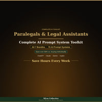 Paralegals & Legal Assistants — Complete AI Prompt System Mega Bundle - Image 1