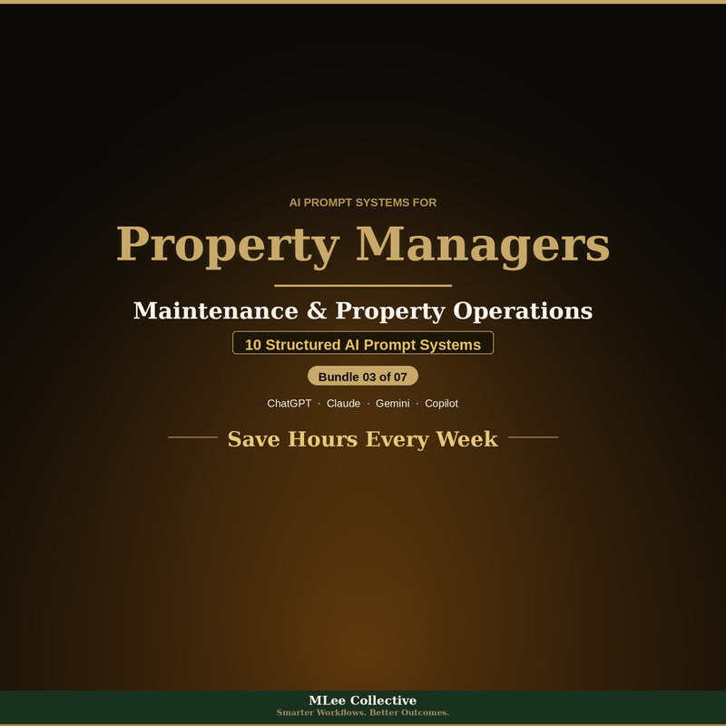 Property Managers — Maintenance & Property Operations