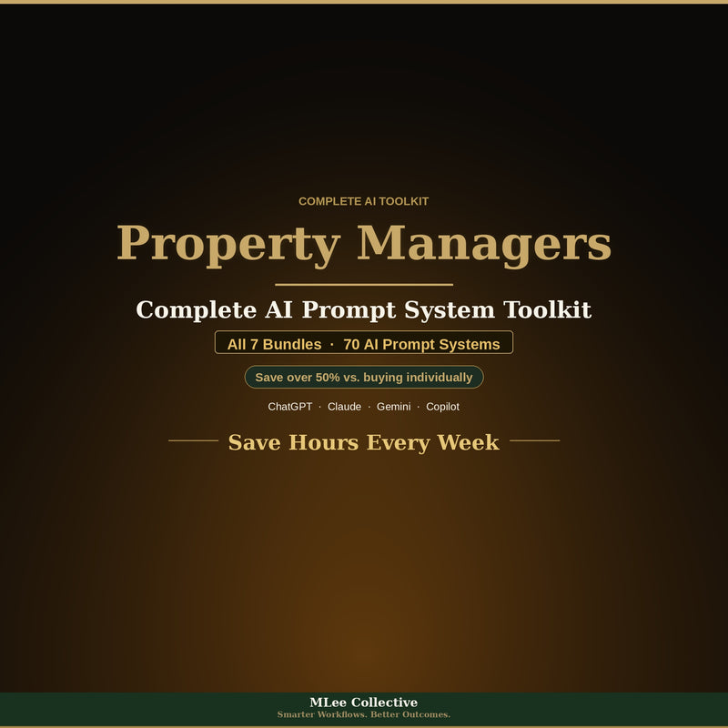 Property Managers — Complete AI Prompt System Mega Bundle