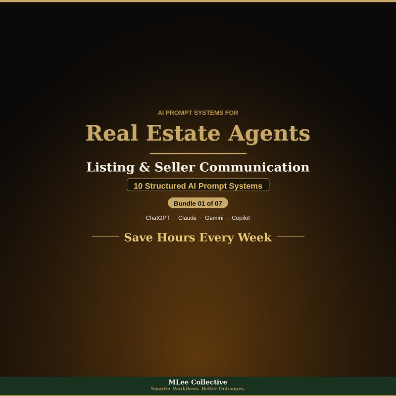 Real Estate Agents — Listing & Seller Communication