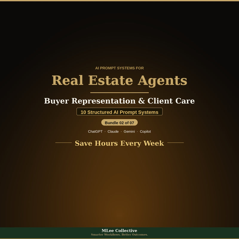 Real Estate Agents — Buyer Representation & Client Care