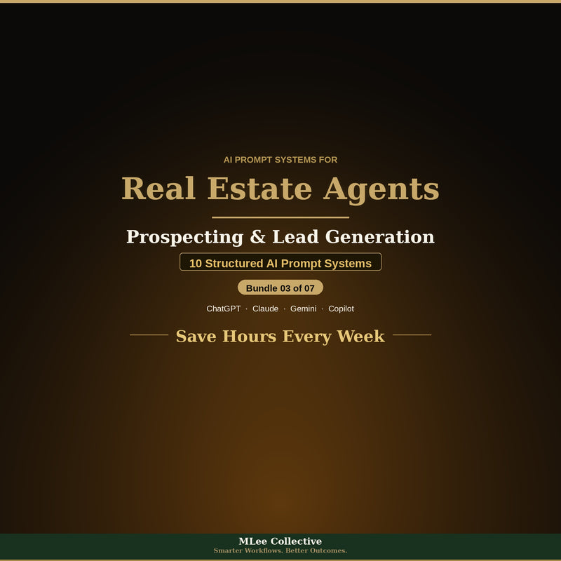 Real Estate Agents — Prospecting & Lead Generation