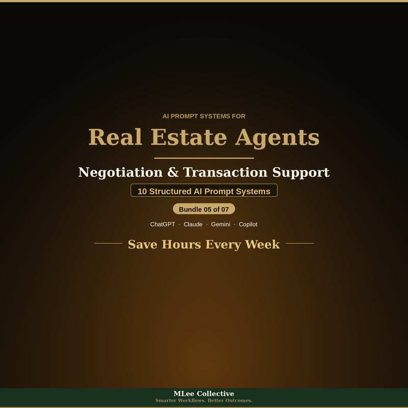 Real Estate Agents — Negotiation & Transaction Support