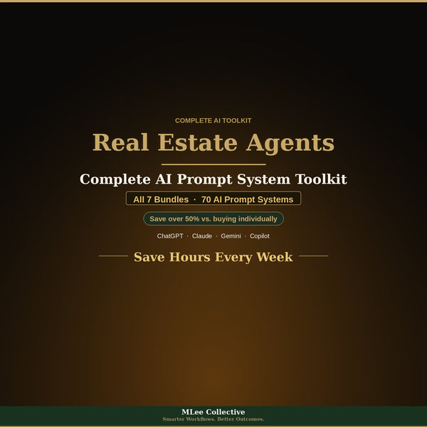 Real Estate Agents — Complete AI Prompt System Mega Bundle