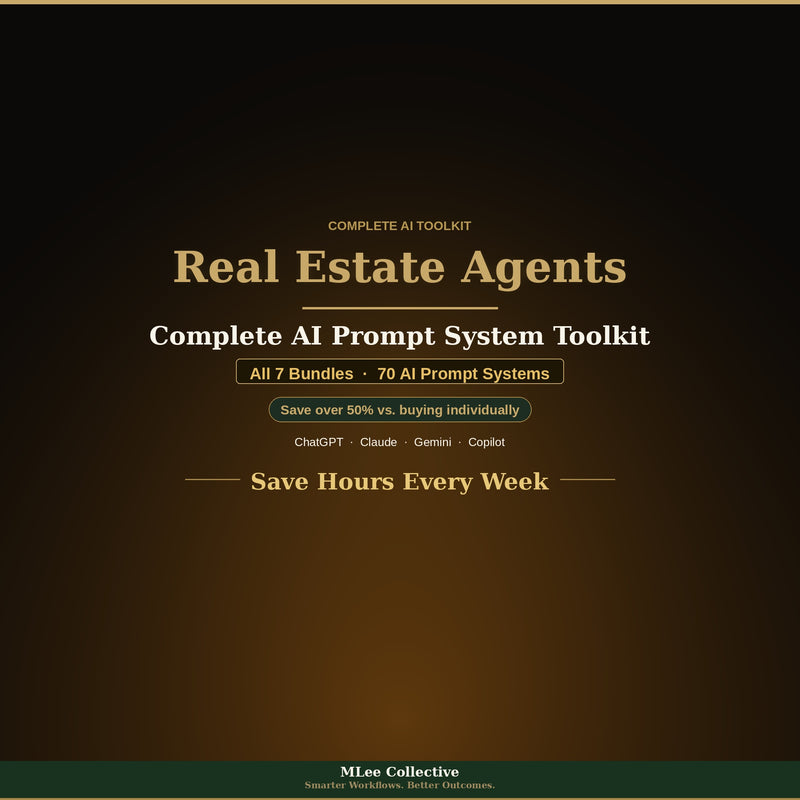 Real Estate Agents — Complete AI Prompt System Mega Bundle