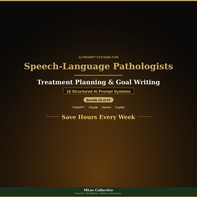 Speech-Language Pathologists — Treatment Planning & Goal Writing
