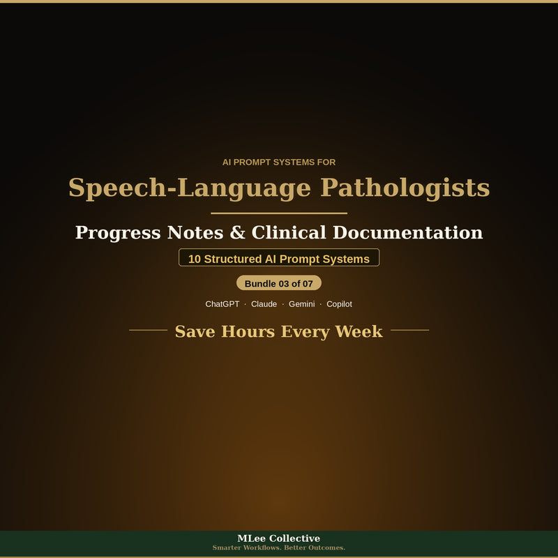 Speech-Language Pathologists — Progress Notes & Clinical Documentation
