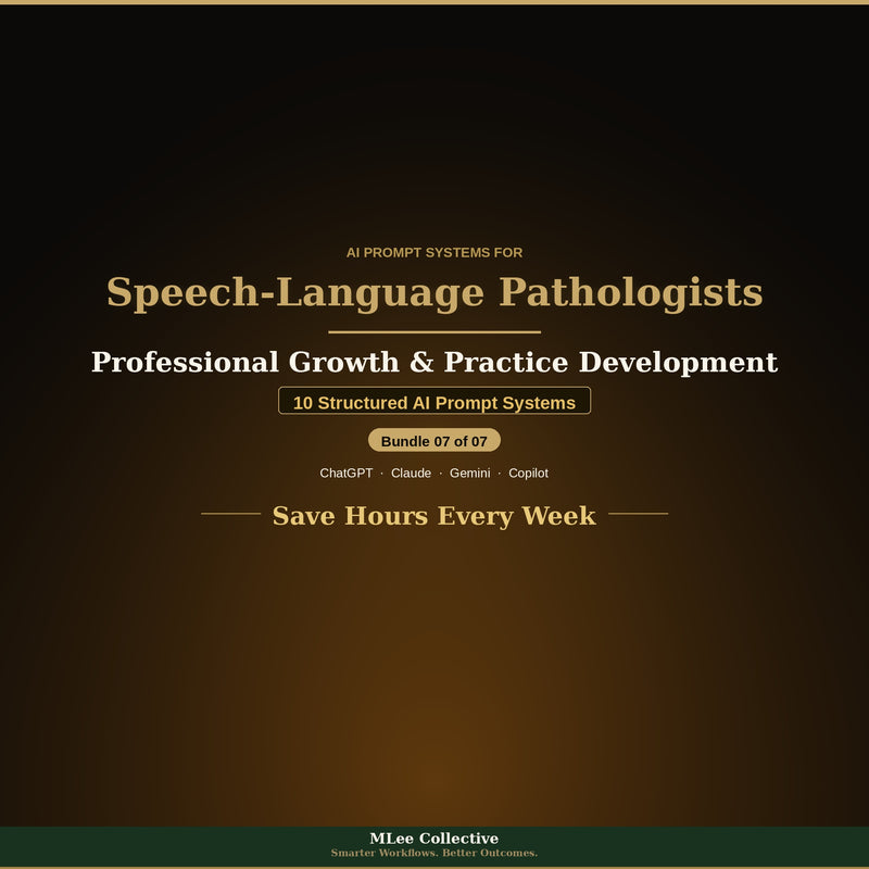 Speech-Language Pathologists — Professional Growth & Practice Development