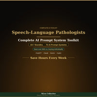 Speech-Language Pathologists — Complete AI Prompt System Mega Bundle - Image 1