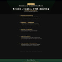 Secondary School Teachers — Lesson Design & Unit Planning - Image 3