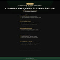 Secondary School Teachers — Classroom Management & Student Behavior - Image 3