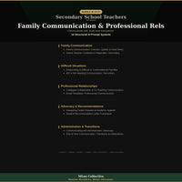 Secondary School Teachers — Family Communication & Professional Relationships - Image 3