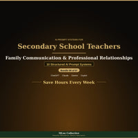 Secondary School Teachers — Family Communication & Professional Relationships - Image 1