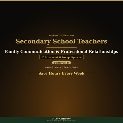 Secondary School Teachers — Family Communication & Professional Relationships