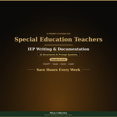 Special Education Teachers — IEP Writing & Documentation