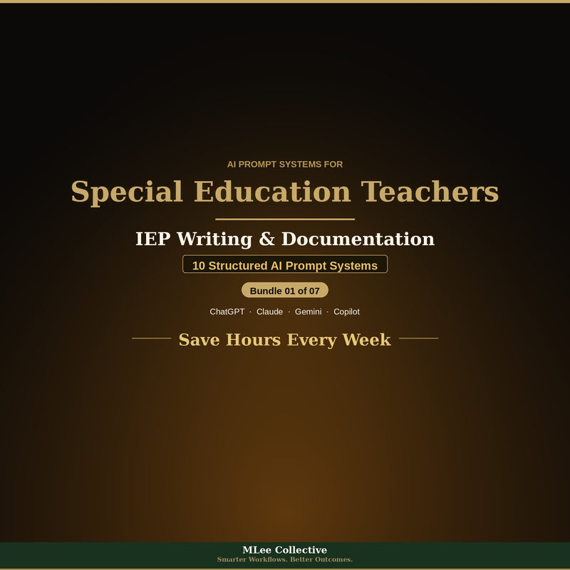 Special Education Teachers — IEP Writing & Documentation
