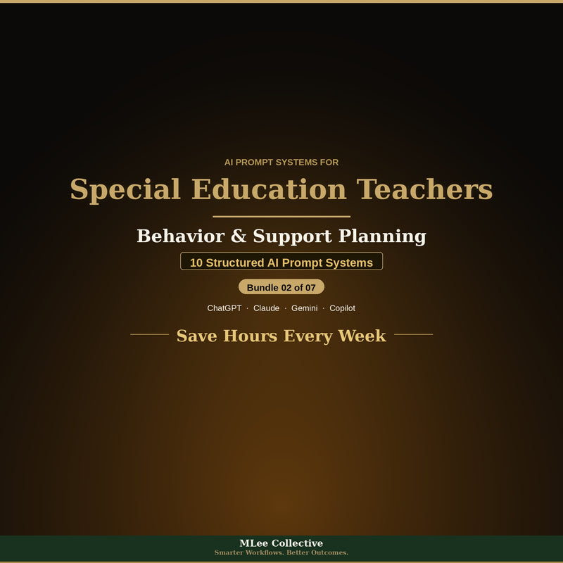 Special Education Teachers — Behavior & Support Planning