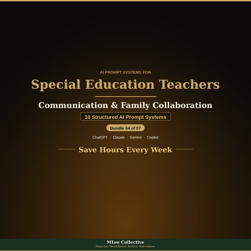 Special Education Teachers — Communication & Family Collaboration
