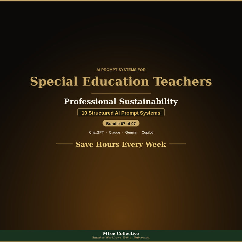 Special Education Teachers — Professional Sustainability