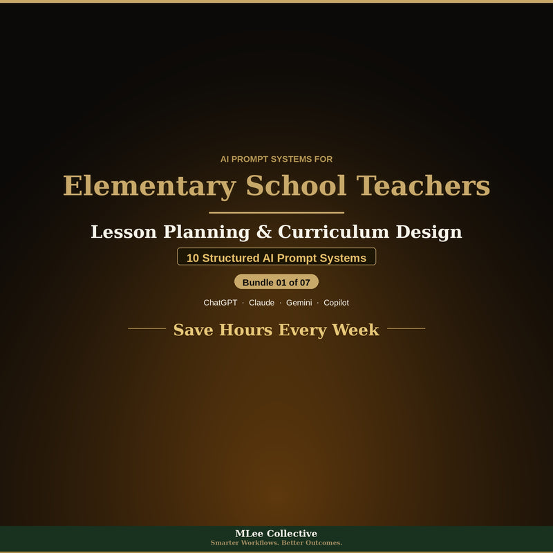 Elementary School Teachers — Lesson Planning & Curriculum Design