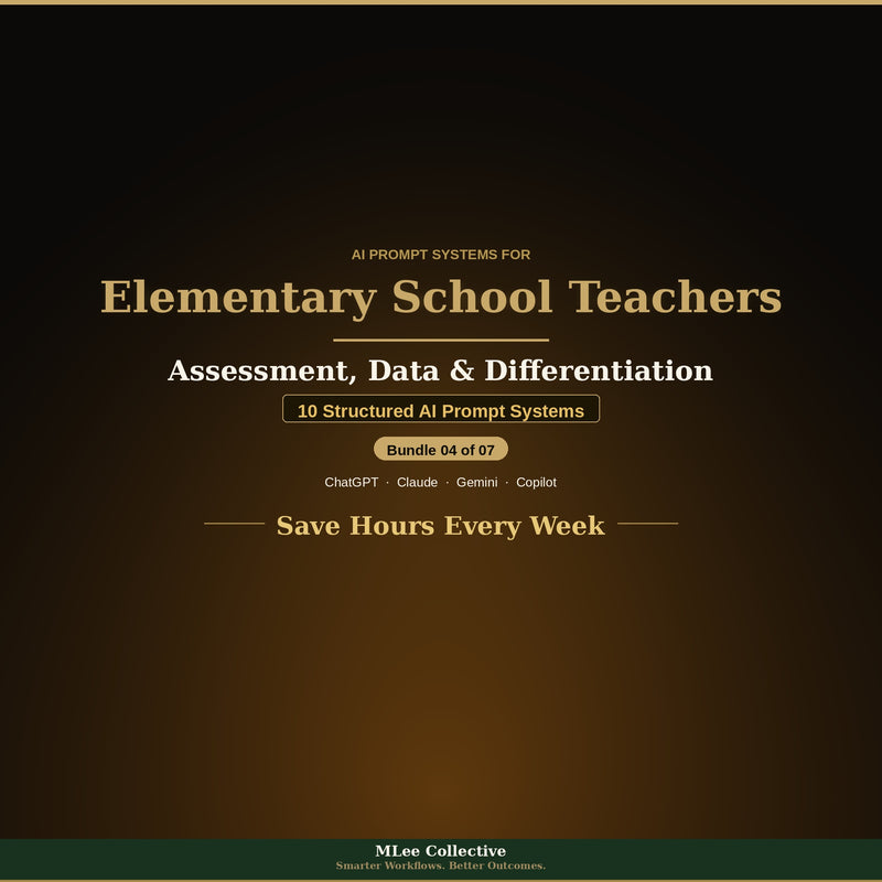 Elementary School Teachers — Assessment, Data & Differentiation