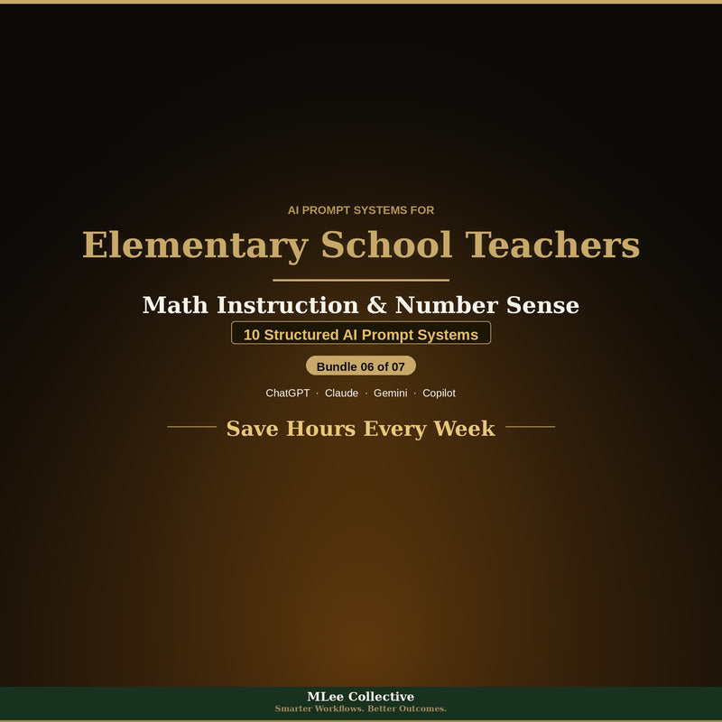 Elementary School Teachers — Math Instruction & Number Sense