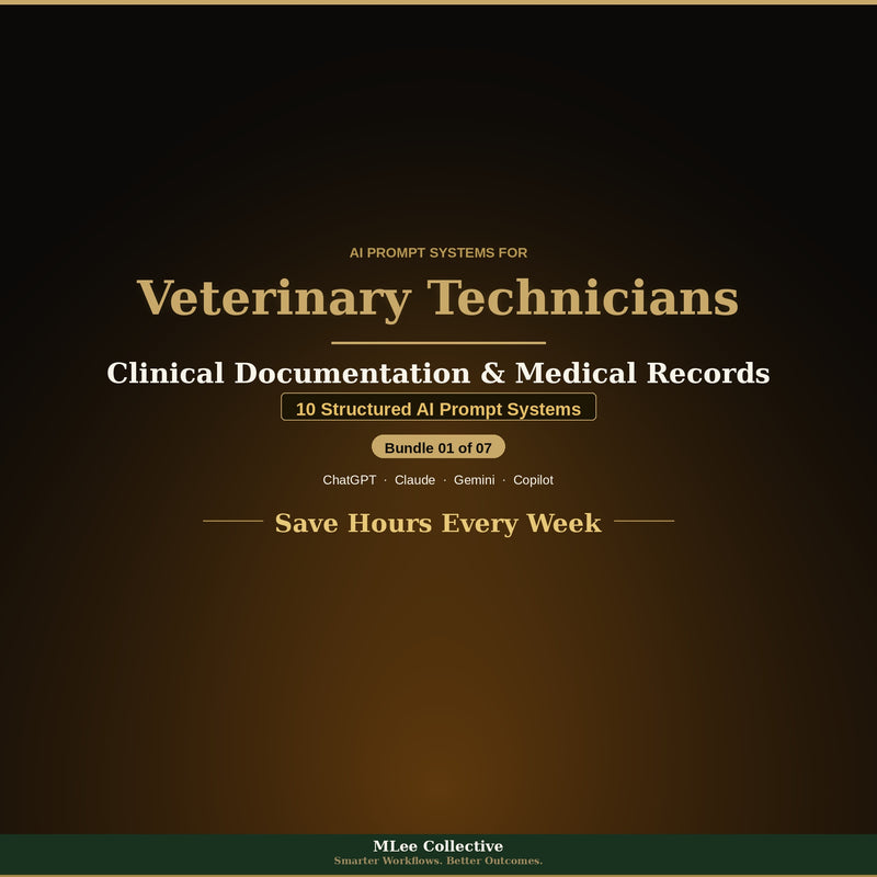 Veterinary Technicians & Veterinary Teams — Clinical Documentation & Medical Records