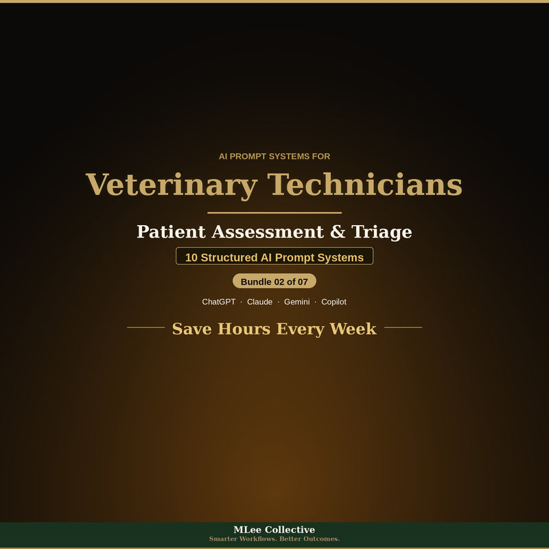 Veterinary Technicians & Veterinary Teams — Patient Assessment & Triage