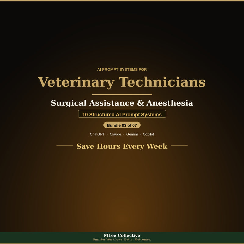 Veterinary Technicians & Veterinary Teams — Treatment Planning & Patient Management