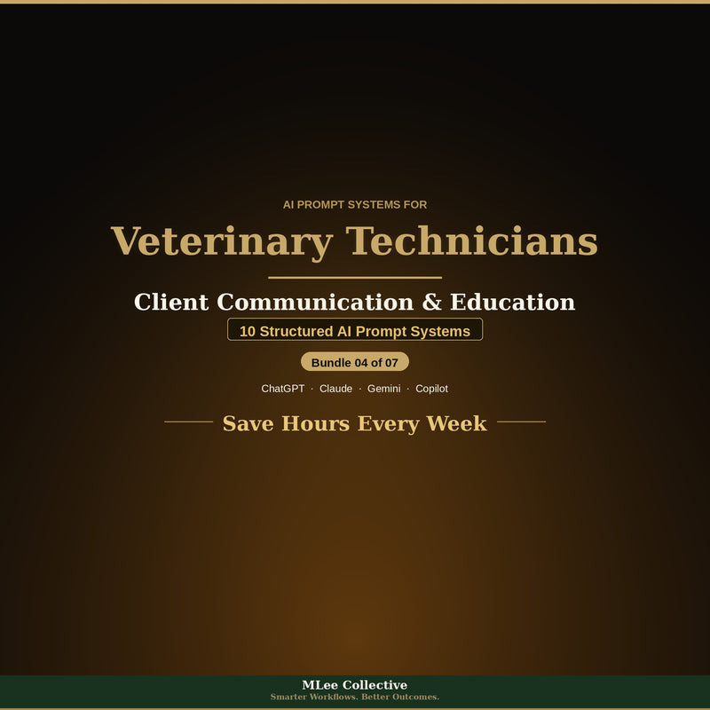 Veterinary Technicians & Veterinary Teams — Client Communication & Education