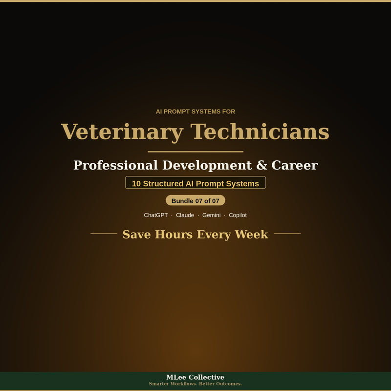 Veterinary Technicians & Veterinary Teams — Professional Development & Career